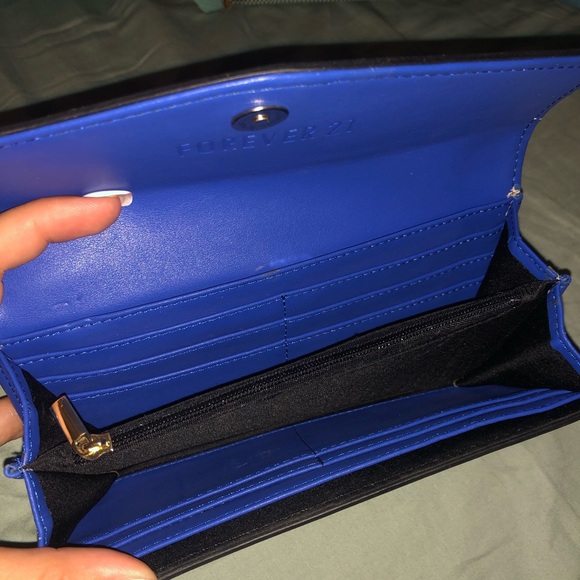 Royal Blue Forever 21 Wallet - Picture 3 of 4